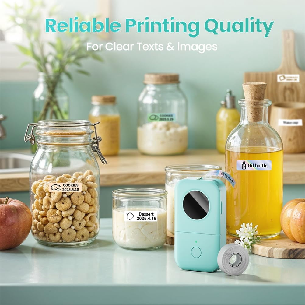 Label Maker  D30 Portable Machine With Tape Small Mini Printer Multiple Templates Fonts Icon Labeler For Home School Office
