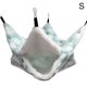 thumbnail image 2 of Greeniant Hamaca para mascotas, jaula colgante de 2 capas, nido cálido de terciopelo Coral, cama para dormir de animales pequeños, casa Hábitats y jaulas para animales pequeños Verde S Greeniant PT000229-01, 2 of 6