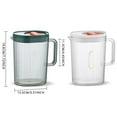 thumbnail image 3 of LEEYNEERPlastic Pitcher with Lid and Spout  2 Liter 68 Oz Plastic Pitchers with Handle and Lid  Pitcher Jug for Fridge  Carafe with Lid for Hot/Cold Water Iced Tea Juice Coffee Milk Bever, 3 of 6