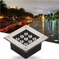 thumbnail image 1 of Outdoor Square LED Recessed Spotlight Outdoor Ground Light IP67 Waterproof Garden LED Spotlight for Garden, Yard, Pool Path, Architectural Lighting (3W Warm White Light), 1 of 5