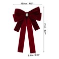 thumbnail image 3 of Unique Bargains Bowknot Ribbon Bow Brooch Neck Tie Red, 3 of 6