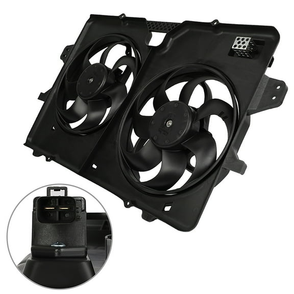 CCIYU Radiator or Condenser Cooling Fan Fit for 2008 2009 2010 2011 2012 for Ford Escape Mercury Mariner