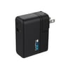 GoPro Supercharger - Power adapter - 27.5 Watt - 2 output connectors (USB, 24 pin USB-C) - black - for Fusion; HERO5; HERO5 Session; HERO6; HERO7 Black, Silver, White