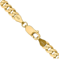 thumbnail image 2 of 14K Solid Yellow Gold 2.9mm Curb Link Chain Necklace, 2 of 5