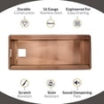 thumbnail image 4 of Strictly Sinks 45” Black Workstation Sink - 16ga Stainless Steel Sink 2-Tier Undermount Kitchen Sink, 4 of 9
