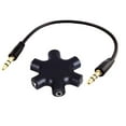 thumbnail image 5 of 3.5mm Earphone Headphone Audio Aux Splitter 1 Male Port Cable 5 Female to A9U8 L8P8, 5 of 9