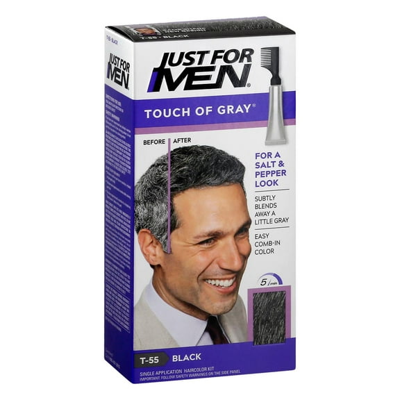 Just For Men Touch of Gray Hair Color Black-Gray T-55 - Each