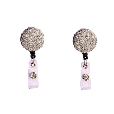 Badge Lanyard, Lanyards For ID Badges, Retractable Lanyard 2Pcs, White