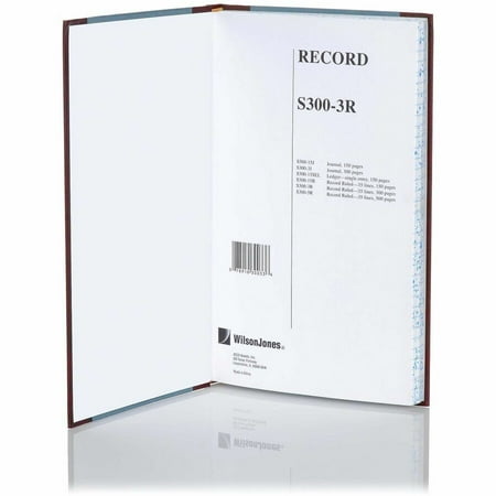 Wilson Jones, WLJS3003R, S300 Record Ruled Account Journal, 1 Each, Blue