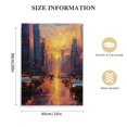 thumbnail image 2 of ARISTURING Original Acrylic Hong Kong City Abstract Painting on Canvas, Wall Art Decor for Living Room, Home, and Wall Decor with Thick Texture 16x20 in, 2 of 5