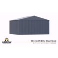 thumbnail image 4 of Arrow Elite 14 x 12 x 8 ft Anthracite Steel Storage Shed, 4 of 8