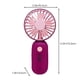thumbnail image 3 of Ventilador portátil USB portátil combinado con paraguas de viaje - Mini ventilador recargable de 3 velocidades con batería de 800mAh, paraguas compacto de 6 nervaduras - Verde, azul, rojo, 3 of 5