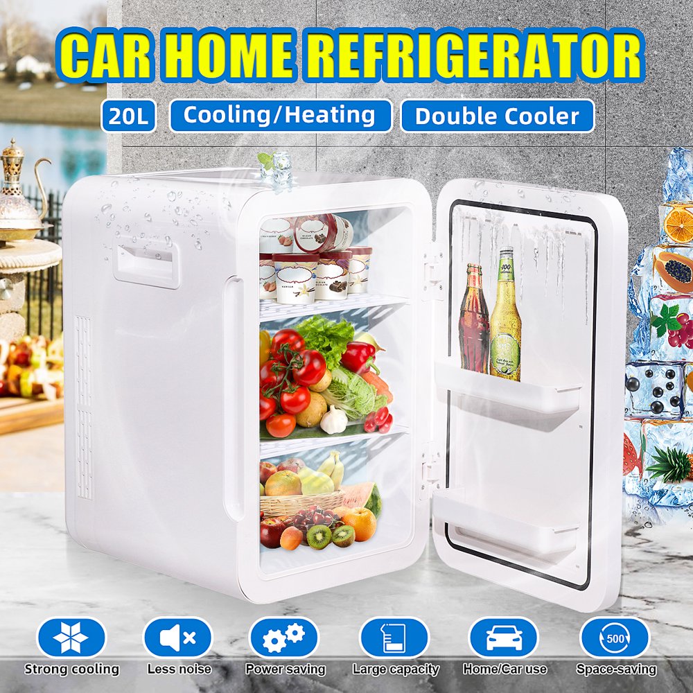 20L Mini Car Home Refrigerator Fridge Freezer Cooling