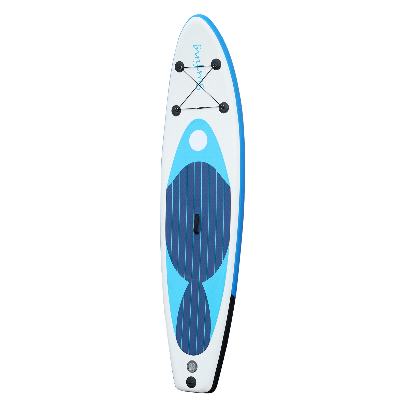 ievspot Inflatable Stand Up Paddle Boards,Single Layer PVC Paddle Board with Carry Bag,Hand Pump,Retractable Propeller,Removable Fin