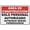 Warning Sign 1, variant on Spanish Construction Area Rules Sign 8"x12", Aluminum Tin Warning Signs for Home Outdoor Garden, High Visibility Bilingual Safety Sign