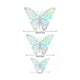 thumbnail image 2 of Decoración Mariposas,3d Pared Colore Metálicos Hueco PLATA LASER, 2 of 5