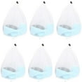 6 Pieces Laundry Bag Washing Machine With Cord Stopper Reusable Large