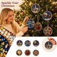 thumbnail image 5 of 6PCS Christmas Ornaments DIY Pearl Diamond Painting Kit, Rhinestone Art, Hemp Rope Included, Holiday Tree Decor, 6 Festive Designs, Pendant Style, 5 of 5