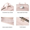 thumbnail image 5 of BAGSMART Large Size Travel Toiletry Bag with Hanging Hook, Water-resistant Makeup Cosmetic Bag Organizer for Toiletries Accessories, Travel Essentials, Pink, 5 of 10