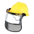 thumbnail image 2 of Protector facial de casco forestal para protección de corte de madera protector facial amarillo, 2 of 7