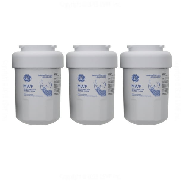 GE SmartWater MWF Replacement Refrigerator Water Filter 3 Pack