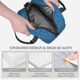 thumbnail image 3 of Uemuo Blue Star Print Printed Lunch Bag Lunch Box Reusable Insulated Lunch Tote Bag, Leakproof Thermal Cooler Sack Food Handbags Case High Capacity, 3 of 5