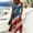 Blue, variant on KLHDSF 250 Anniversary USA Merchandise Elegant Dresses For Women Round Neck Sleeveless Printed Summer Dress Red L