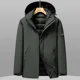 thumbnail image 3 of Chaqueta de plumón corta de lujo para mujer, de invierno, acolchada, con relleno de plumón de pato, forro extraíble, chaquetas para hombre, abrigo impermeable para parejas, 3 of 5