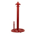 thumbnail image 5 of Home Basics Cast Iron Fleur De Lis Paper Towel Holder, Red, 5 of 6