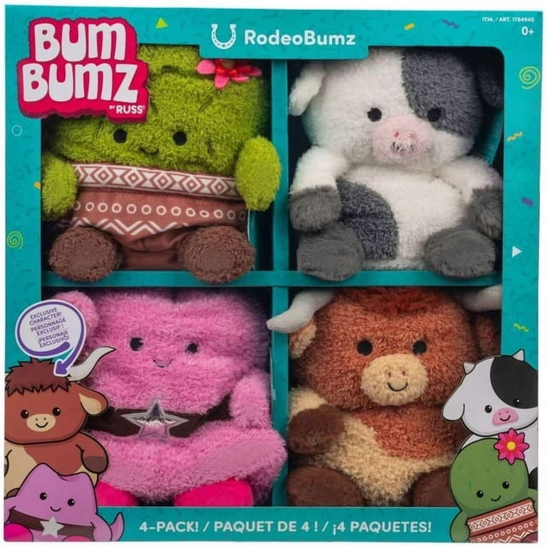 カドルサム CUDDLESOME ◇ 鈴入ぬいぐるみ◇2個セット　クマ＆ぞう Jazwares BumBumz RodeoBumz Conrad Cow, Colleen Cactus, Heather