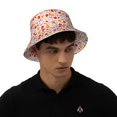 thumbnail image 4 of Salouo Hello Autumn Maple Leaf Print Unisex Bucket Hat, Outdoor Summer Beach Fishing Sun Hat Fun Outdoor Vacation Hat for Men Women Teens,Reversible Double-Side-Wear, 4 of 6