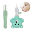 Baby Nasal Aspirator for Newborn，Mucus Sucker Suction，Snot Tweezers Set，Best Gift (Green)