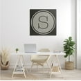 thumbnail image 2 of Stupell Industries Modern M Initial Circular Elevator Key Shape Typography Painting Gallery Wrapped Canvas Print Wall Art, 30 x 30, 2 of 6