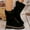 Black, variant on Viluyesy Mid Calf Boots for Womens, Suede Leather Thicken Heels Wide Calf Comfortable Slouch Boots Black US7.5