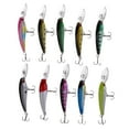 thumbnail image 2 of 10pcs Cebos de Pececillo Pesca Anzuelos Artificiales Duros Duradero Cuerpo de Plástico ABS Sharpla  Señuelos duros de pesca, 2 of 7