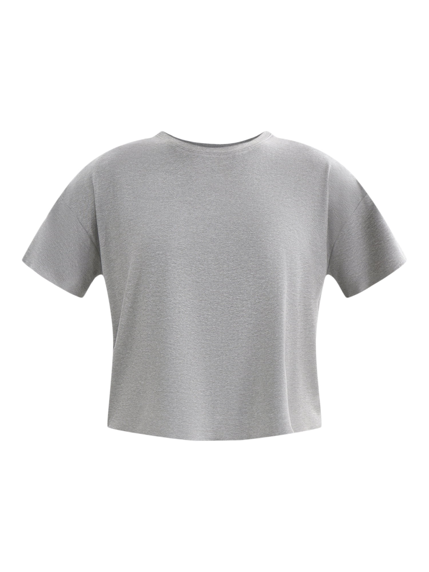 Athletic Works Women's ButterCore Cropped Tee with Short Sleeves, Sizes XS-XXXL