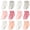 A-Multicolor, variant on Yawlsow 12 Pack Toddler Socks with Grips, Non-Slip Ruffle Ankle Socks for Baby Girls, Size 3M-5T