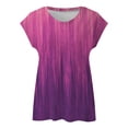thumbnail image 2 of T Shirts For Women Womens Tops Hat Sleeve Vest V Neck Printed Casual Loose Top T Shirt, 2 of 6