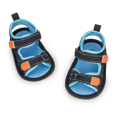 

Summer Baby Leather Sandals Infant Sandalies Rubber Non-slip Soft Sole Flat Air Mesh First Waklers 0-18M