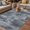 Grey, variant on Orange Abstract Outdoor Rug for Patio/Deck/Porch, Non-Slip Large Area Rug 6 x 9 Ft, Vintage Geometric Gradient Oil Painting Modern Indoor Outdoor Rugs Washable Area Rugs, Camping Rug Carpet Runner