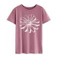 thumbnail image 6 of Women Flower Graphic Printed T-Shirt,2XL, 6 of 7