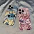 thumbnail image 4 of Disney 3D Plush Stitch with Hat Couple Phone case for Iphone 14 13 12 11 Pro Max Plus Cute Cartoon Anime Back Cover, Kids Gifts, 4 of 5