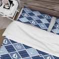 thumbnail image 4 of Designart 'Anchor and sailboat on blue waves' Coastal Duvet Cover Set, 4 of 4