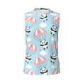 thumbnail image 6 of Lsque Cute Panda Flying in the Sky Print Men's Cotton Blend Sleeveless Muscle Shirts (S-3XL)- Moisture Wicking, Odor Protection, UPF 30+,3X-Large, 6 of 8