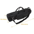 thumbnail image 2 of OULII Black Trumpet Shoulder Bag Practical Storage Container with Front Pocket and Comfortable Strap, 2 of 7