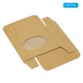 thumbnail image 3 of Uxcell 3.8x2.8x1.2" Paper Soap Box with Window, 20 Pack Soap Boxes Oval Presents Packaging Boxes, Brown, 3 of 6