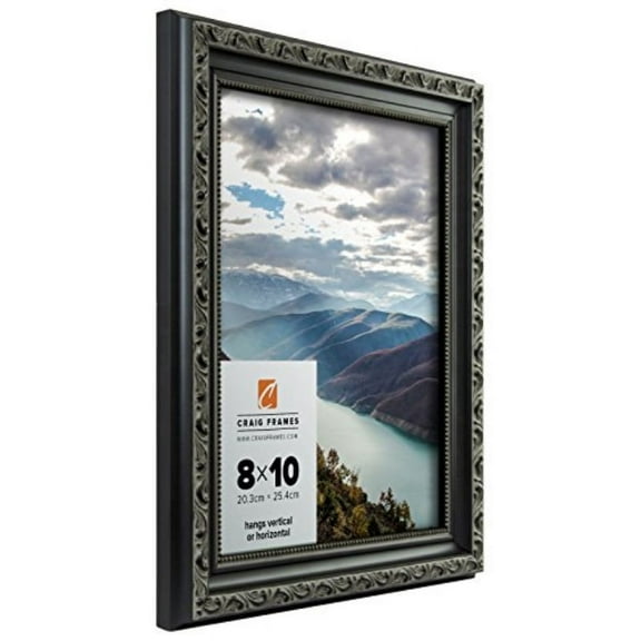 Craig Frames Ancien Ornate, Antique Black Picture Frame, 22 by 28-Inch