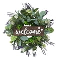 thumbnail image 1 of 12 pulgadas Wreath Decor Wedding Party Home Summer Farmhouse Wall Púrpura Zulema Guirnaldas de bienvenida, 1 of 8