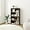 Dark Brown, variant on Four-Tier Living Room Bookshelf, Small Bookcase with 3 Shelves for Small Spaces, Standing Display Bookshelf with Storage, Book Shelves for Bedroom, Office, Milky White