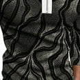 thumbnail image 4 of DPTALR Chemise Slim Slim à Imprimé Revers à Manches Longues pour Homme, 4 of 5